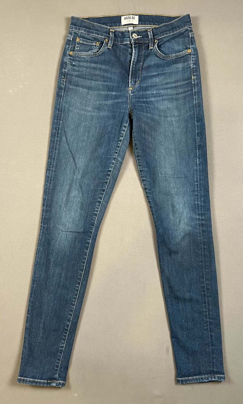 AGOLDE Skinny Jeans Size 27 Blue Denim